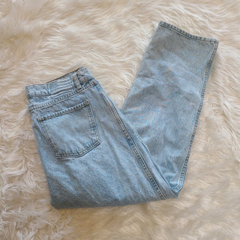 Revice 90's Baby Jean Joey Wash 32 Crossover Waist Wide Leg Fit High Rise Y2K - Picture 3 of 6
